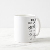 Plant mam geeft dingen die ik in mijn vrije tijd d koffiemok (Voorkant rechts)