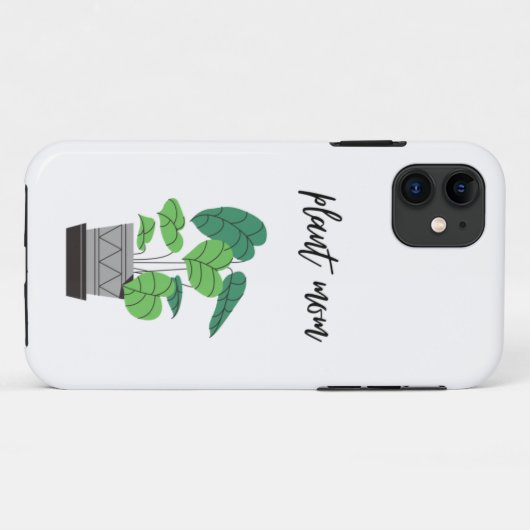 Plant mam iPhone Case (Achterkant (horizontaal))