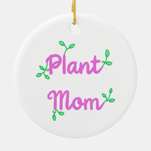 Plant Mam Kerstversiering Keramisch Ornament (Achterkant)