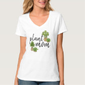 Plant Mam Potted Planten T-Shirt (Voorkant)