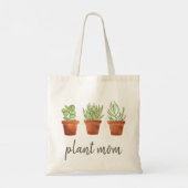 Plant mam Potted Succulents Canvas tas (Achterkant)