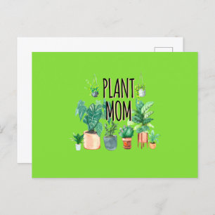 Plant mam - tuinbouw, planter cadeau voor mam briefkaart