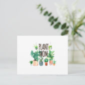 Plant mam - tuinbouw, planter cadeau voor mam briefkaart (Staand voorkant)