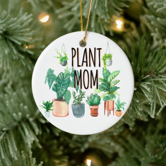 Plant mam - tuinbouw, planter cadeau voor mam keramisch ornament (Boom)