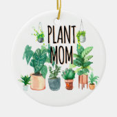 Plant mam - tuinbouw, planter cadeau voor mam keramisch ornament (Voorkant)