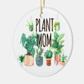 Plant mam - tuinbouw, planter cadeau voor mam keramisch ornament (Links)