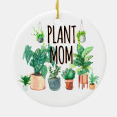 Plant mam - tuinbouw, planter cadeau voor mam keramisch ornament (Achterkant)