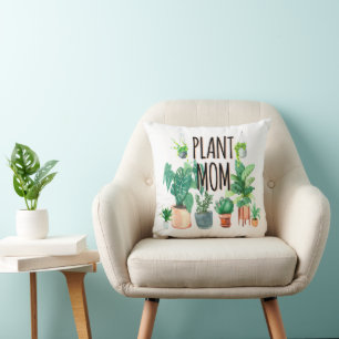 Plant mam - tuinbouw, planter cadeau voor mam kussen