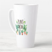 Plant mam - tuinbouw, planter cadeau voor mam latte mok (Linkerhoek)