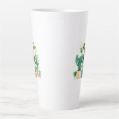 Plant mam - tuinbouw, planter cadeau voor mam latte mok (Voorkant)