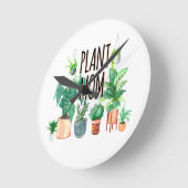 Plant mam - tuinbouw, planter cadeau voor mam ronde klok (Hoek)