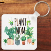 Plant mam - tuinbouw, planter cadeau voor mam sleutelhanger (Achterkant)