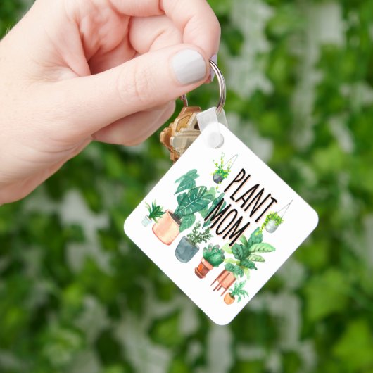 Plant mam - tuinbouw, planter cadeau voor mam sleutelhanger (Hand)