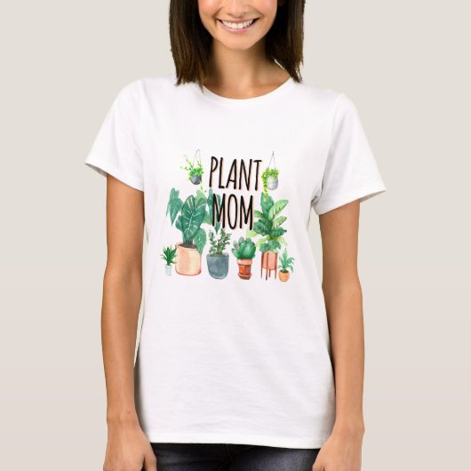 Plant mam - tuinbouw, planter cadeau voor mam t-shirt (Voorkant)