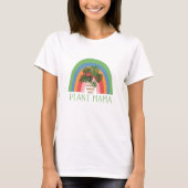 Plant Mama Boho Rainbow Garden Monstera Leaves T-shirt (Voorkant)