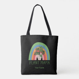 Plant Mama Boho Regenboog Tuin Monstera Bladeren Tote Bag