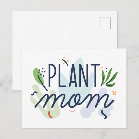 Plant mama briefkaart (Voorkant / Achterkant)