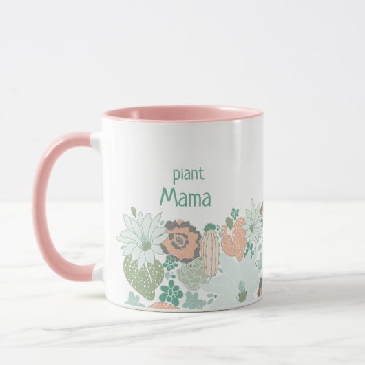 Plant Mama Cactus Succulents personaliseert Mok (Links)