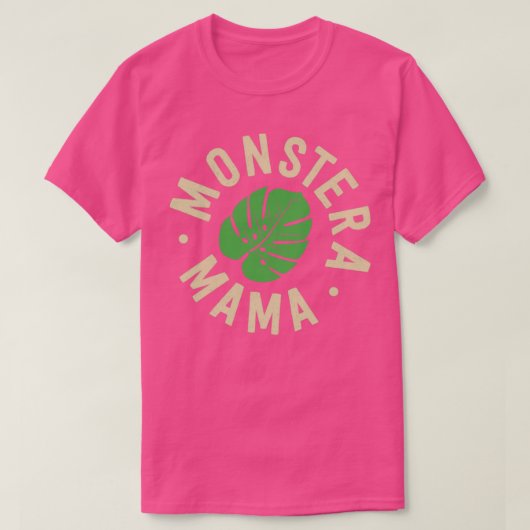 Plant mama geeft Monstera Plant Shirt Monstera Mam (Design voorkant)