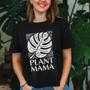 Plant Mama Monstera Blad Natuur Liefhebber T-shirt