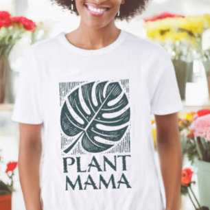 Plant Mama Monstera Leaf Natuur Lover Tri-Blend Shirt