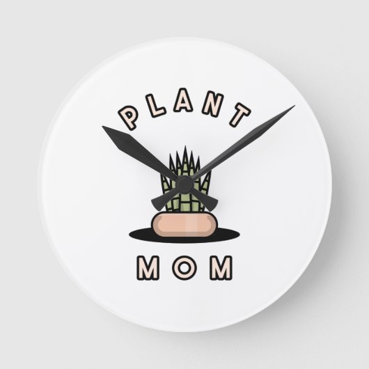 Plant mama   ronde klok (Voorkant)