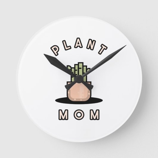 Plant mama   ronde klok (Voorkant)