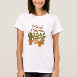 Plant Mama – Schattigee Boho Houseplant Illustrati T-shirt
