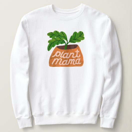 Plant Mama Shirt voor Plant Lovers & Green Thumbs (Design voorkant)