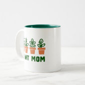 Plant mama tweekleurige koffiemok (Voorkant links)