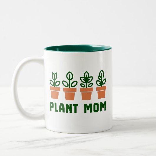 Plant mama tweekleurige koffiemok (Links)