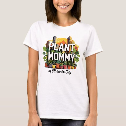 Plant Mama van Phoenix City Arizona Verenigde Stat T-shirt (Voorkant)