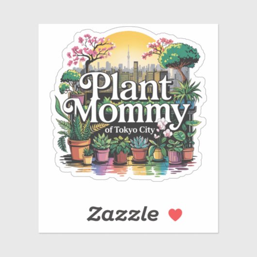 Plant Mama van Tokyo City Sticker (Vel)