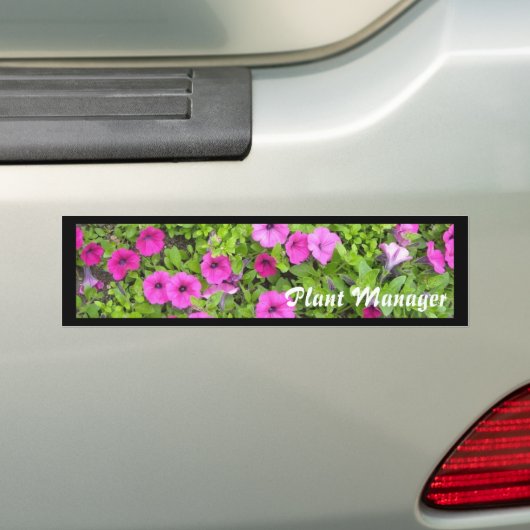 Plant Manager Bumpersticker (Op auto)