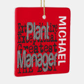 Plant Manager Extraordinaire CUSTOM Keramisch Ornament (Rechts)