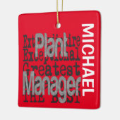 Plant Manager Extraordinaire CUSTOM Keramisch Ornament (Links)