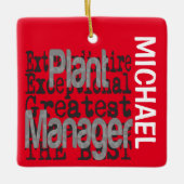 Plant Manager Extraordinaire CUSTOM Keramisch Ornament (Voorkant)