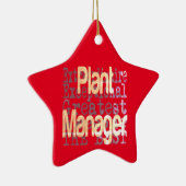 Plant Manager Extraordinaire Keramisch Ornament (Rechts)