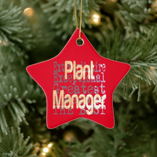 Plant Manager Extraordinaire Keramisch Ornament (Boom)