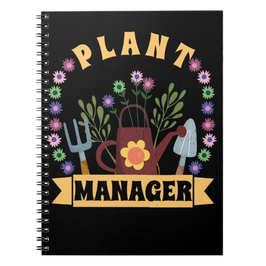 Plant Manager mam Grandma Kantoor Gardener Notitieboek (Voorkant)