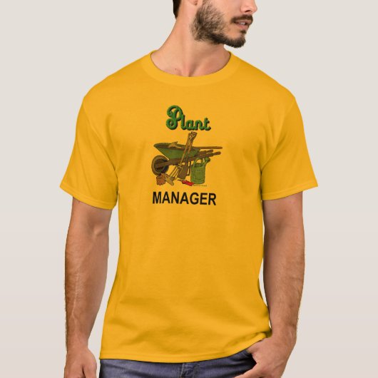 Plant Manager voor tuinman T-shirt (Voorkant)