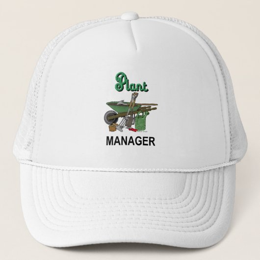 Plant Manager voor tuinman Trucker Pet (Voorkant)