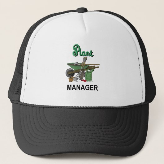 Plant Manager voor tuinman Trucker Pet (Voorkant)