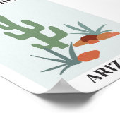 Plant Markt Arizona Groene Woestijn Saguaro Cactus Poster (Hoek)