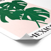 Plant Markt Mexico Groene Monstrera Houseplant Poster (Hoek)