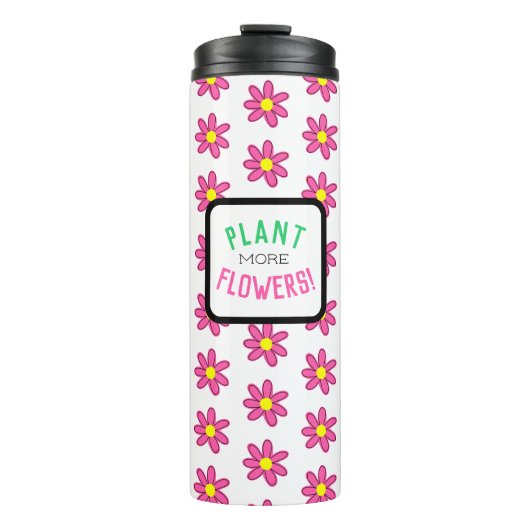 Plant Meer bloemen Thermosbeker (Voorkant)