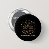 Plant Meer Bomen Aardedag Natuur Milieu Ronde Button 5,7 Cm (Voorkant /achterkant)