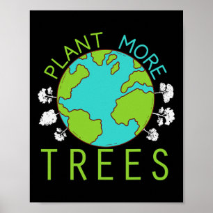 Plant Meer Bomen Bespaar Earth Day Climate Natuur Poster