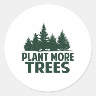 Plant Meer Bomen Earth Day Happy Arbor Day Plant T Ronde Sticker