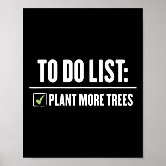 Plant meer bomen Happy Arbor Day Poster (Voorkant)